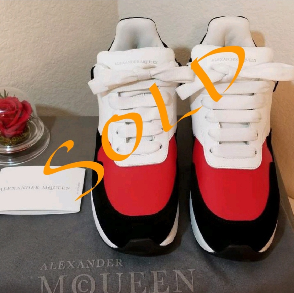 Alexander McQueen Pelle S.Gomma Runner Sneakers